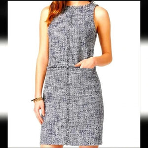 Michael Kors Sleeveless Tweed Shift Dress